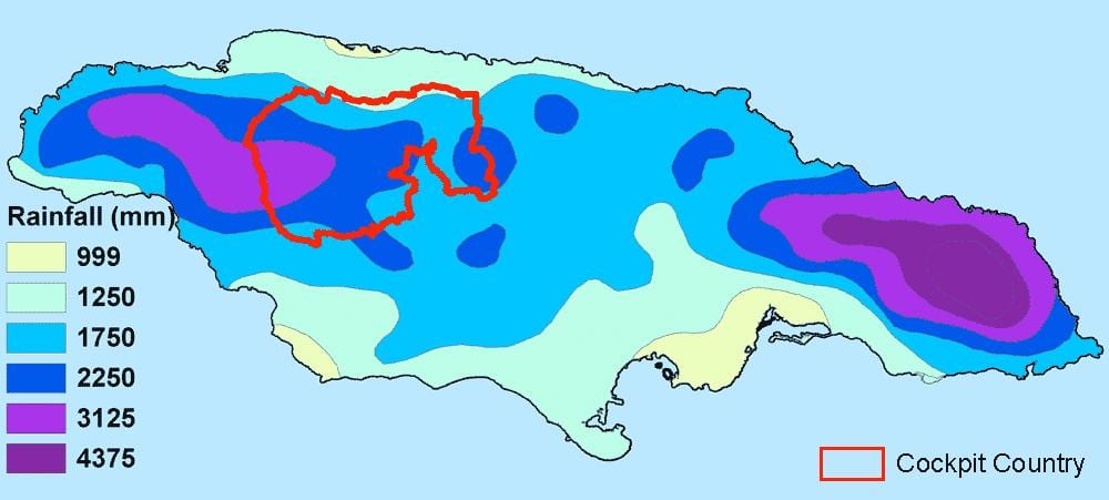 Térkép jamaica éghajlat