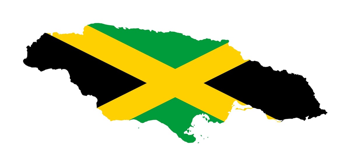 Térkép jamaica vektor