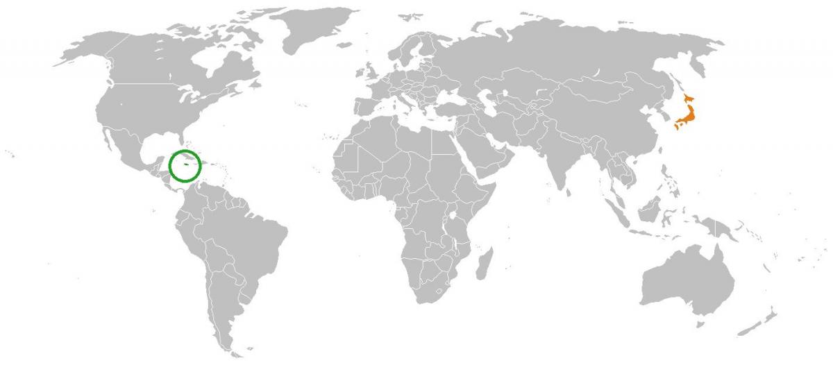 jamaica a térkép a világ