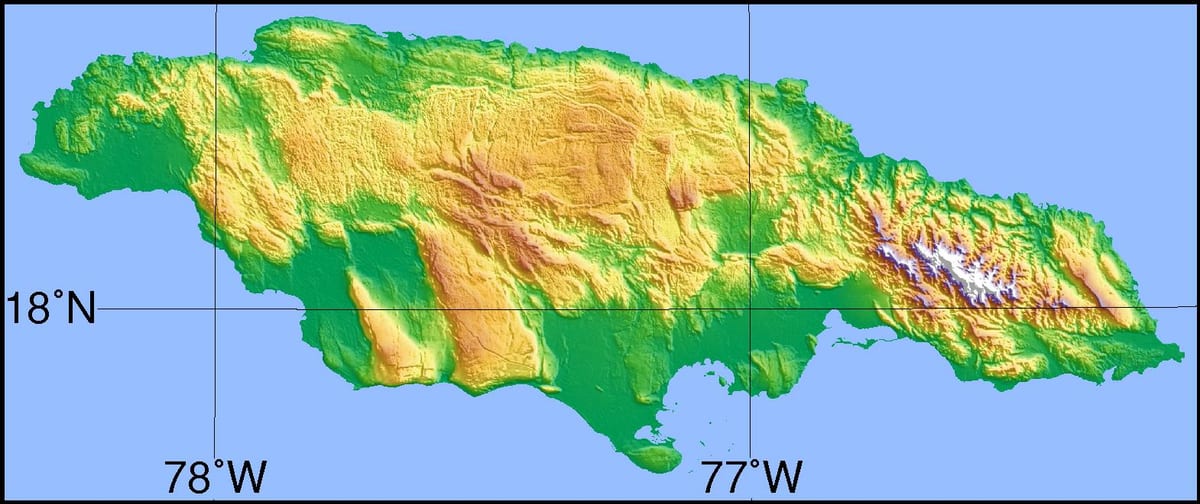Térkép műholdas jamaica