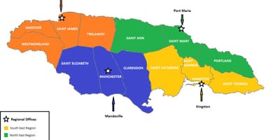 Térkép gazdasági jamaica