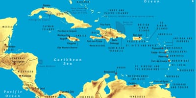 Térkép, jamaica, snorkeling