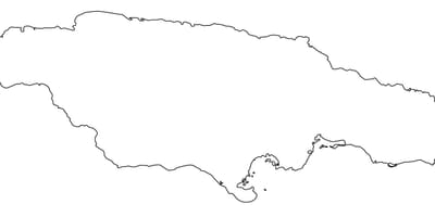 Térkép jamaica vázlat
