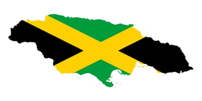 Térkép jamaica zászló 