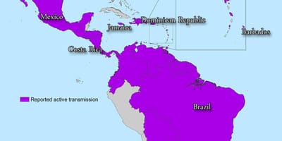 Térkép jamaica zika