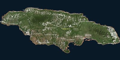 Térkép légi jamaica