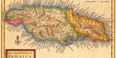 Térkép old jamaica
